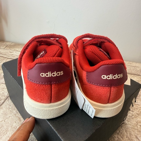 adidas Kids Red Sneakers - Picture 4 of 13